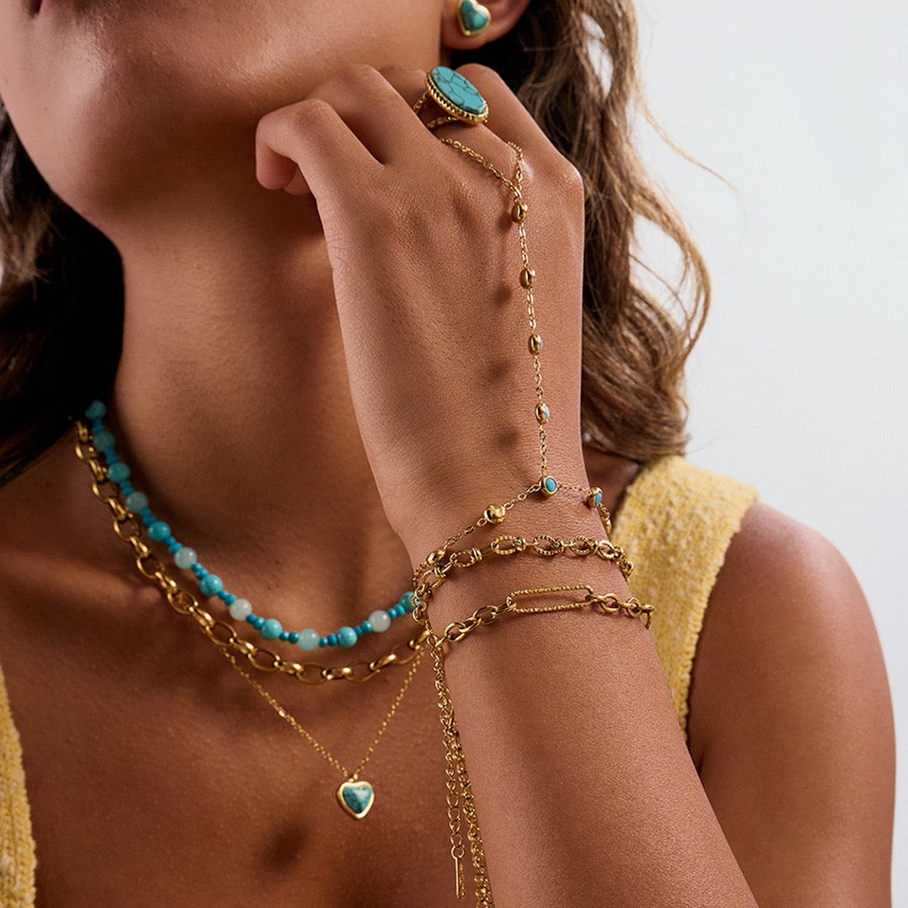 Oval stone rings
