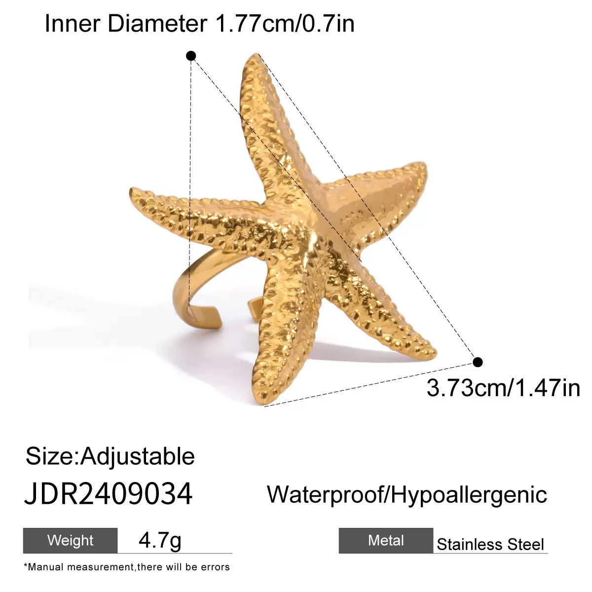 Rainbow day starfish set