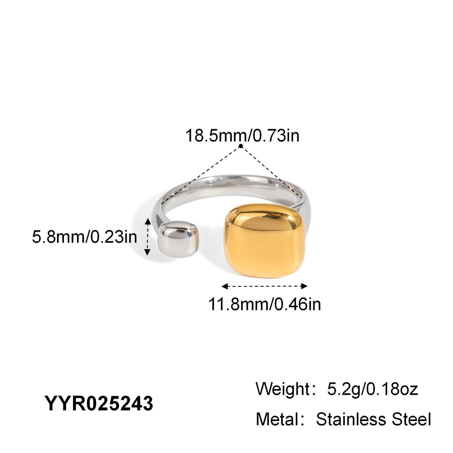 Two tones mix rings