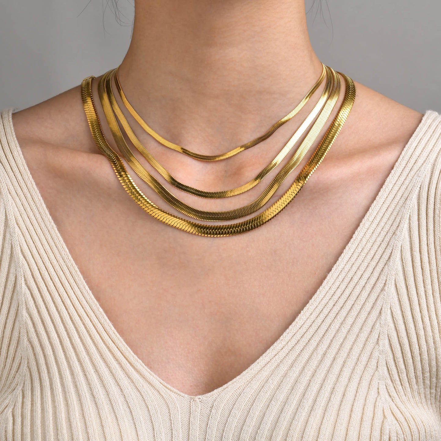 Andrea Classic snake necklaces