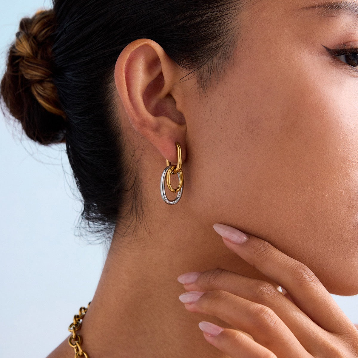 Mix hoops earrings