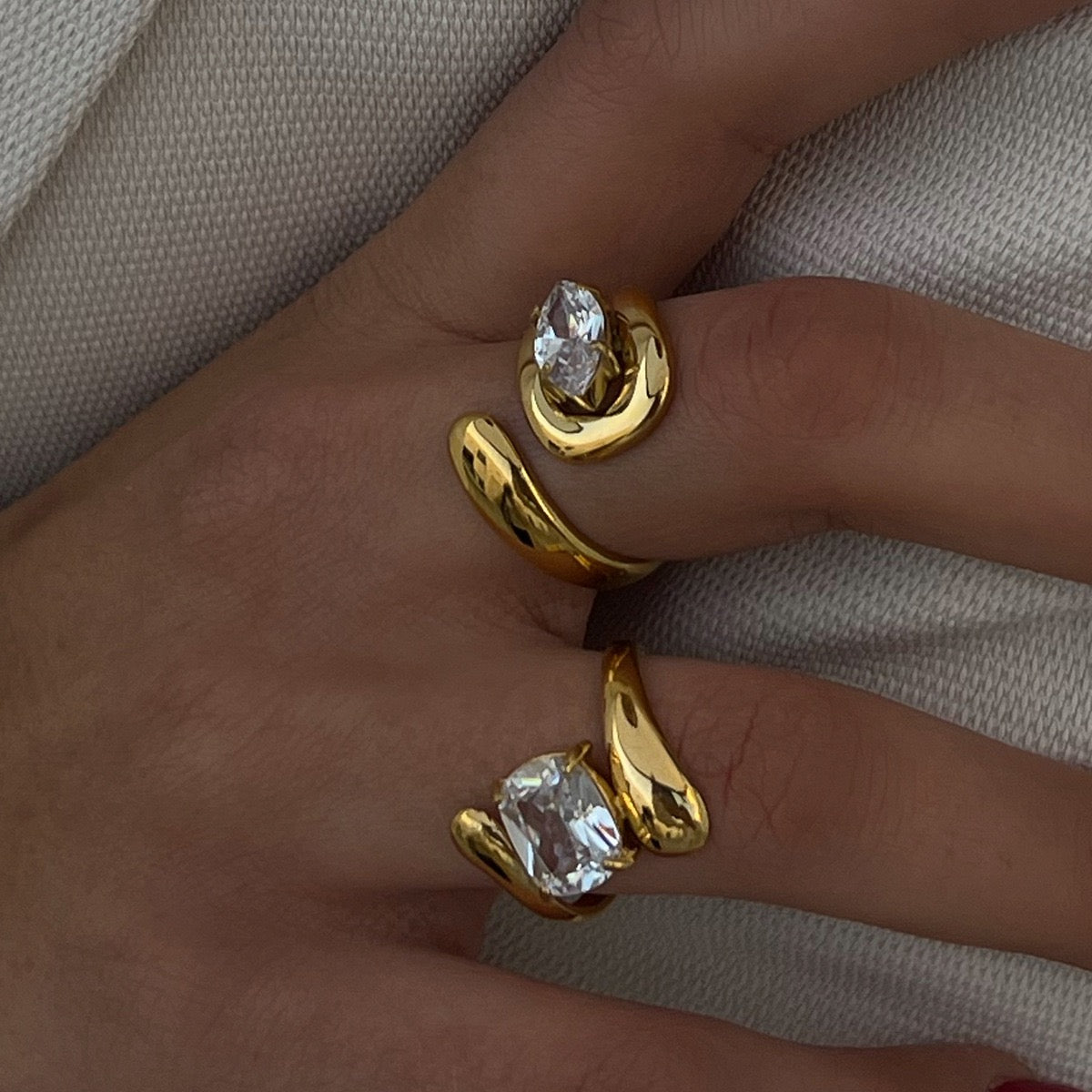 Stone rings collection