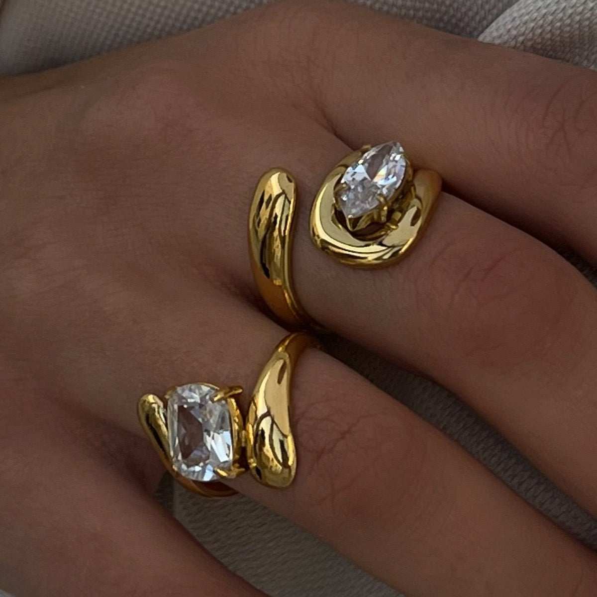 Stone rings collection