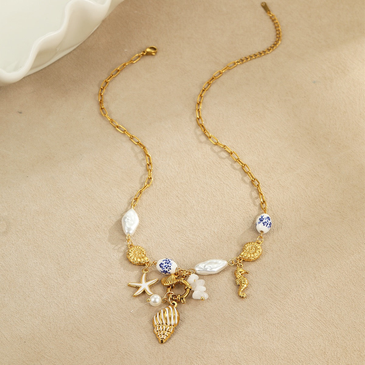 Blue ocean charms set