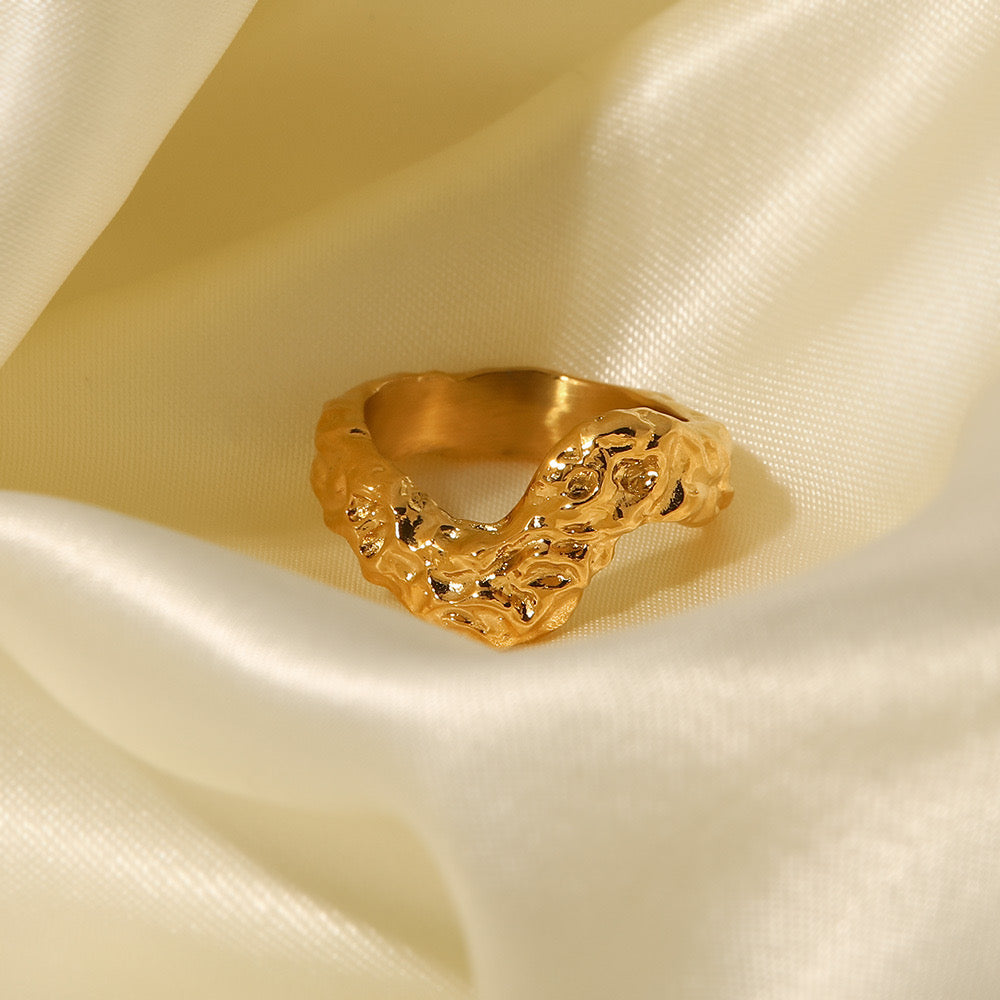 Stephanie melting wave ring