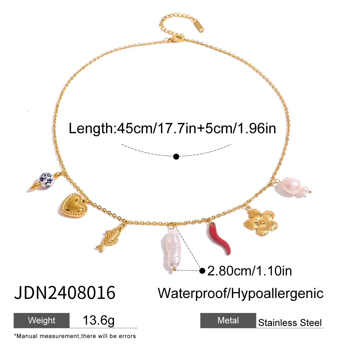 Bondi Hope summer charm necklace