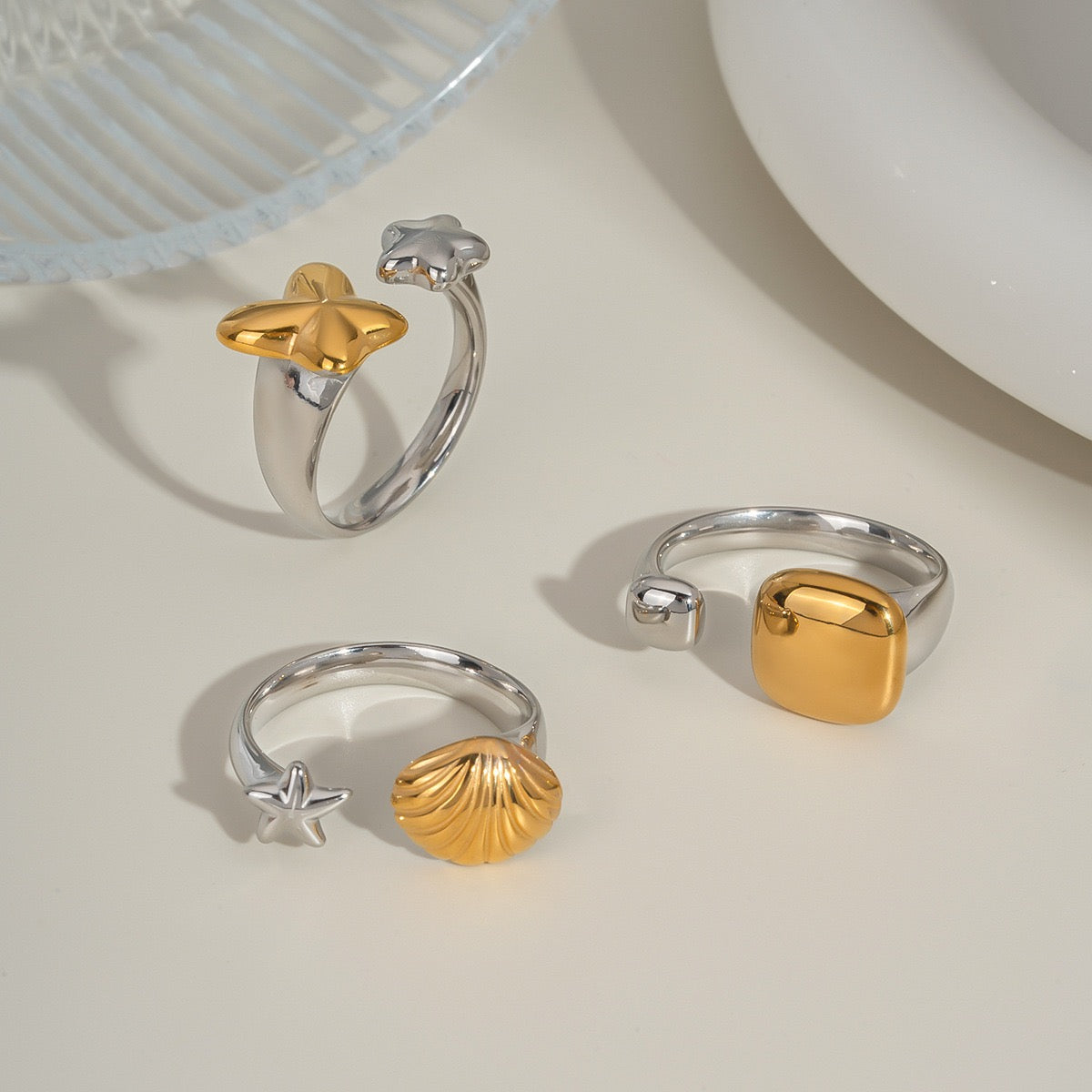 Two tones mix rings