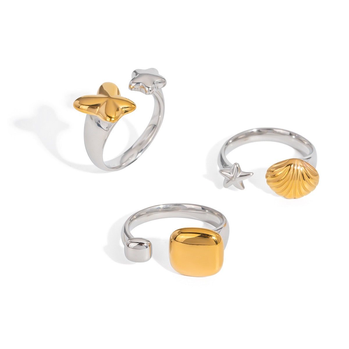 Two tones mix rings