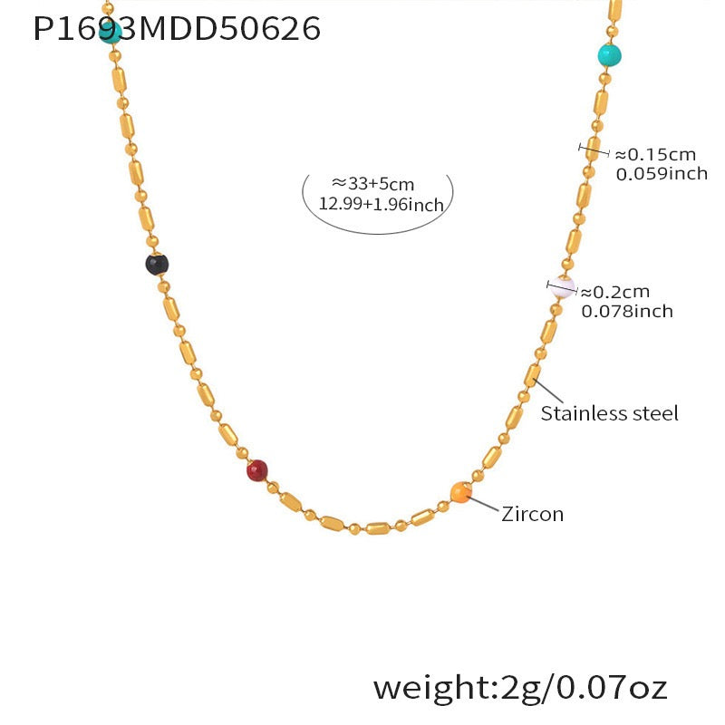 Rainbow beady chains