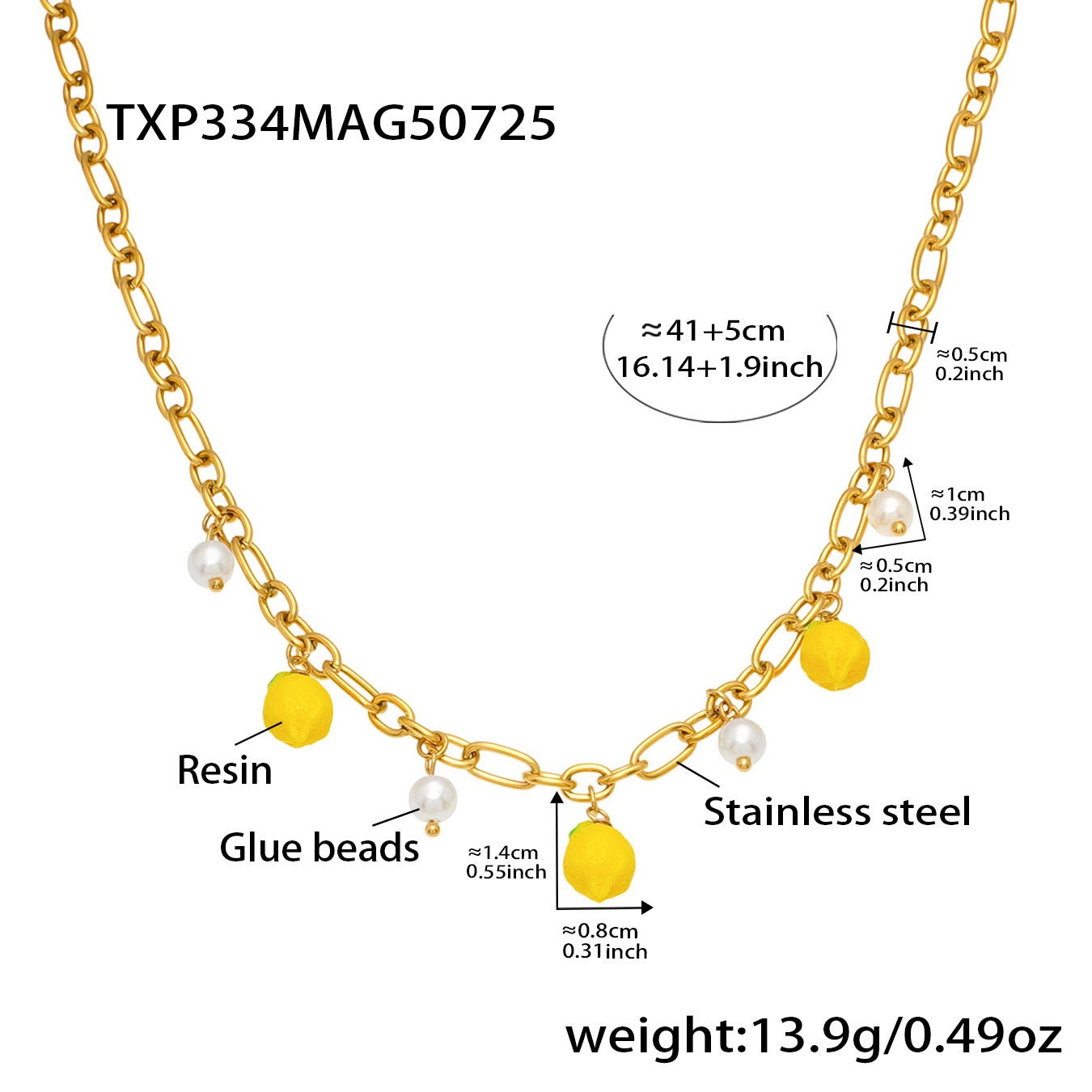 Lemon charm set