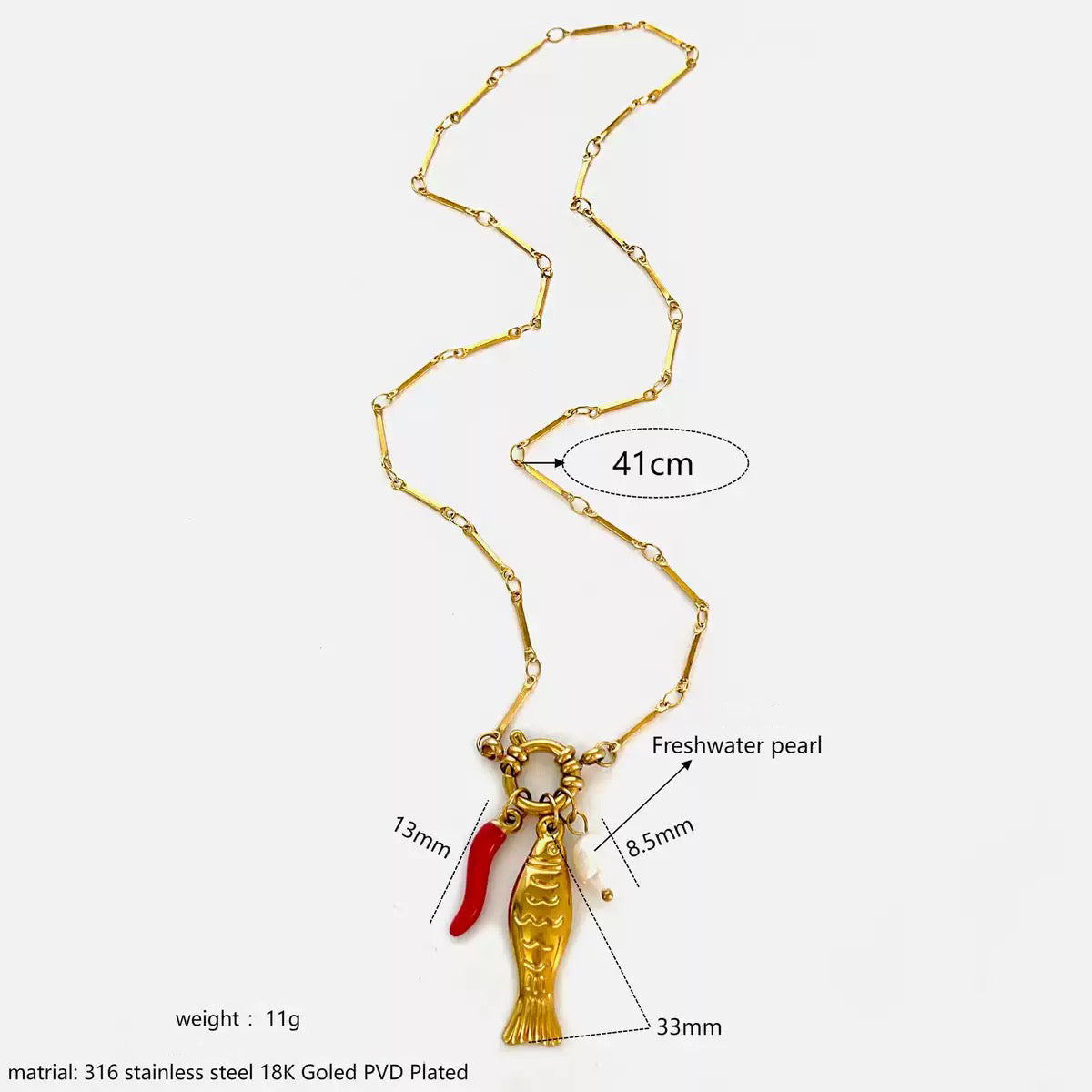 Charm chains necklace