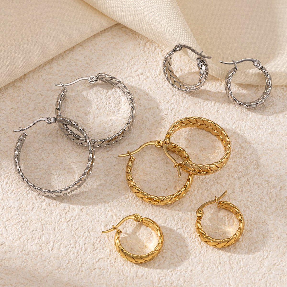 Classic braid hoops