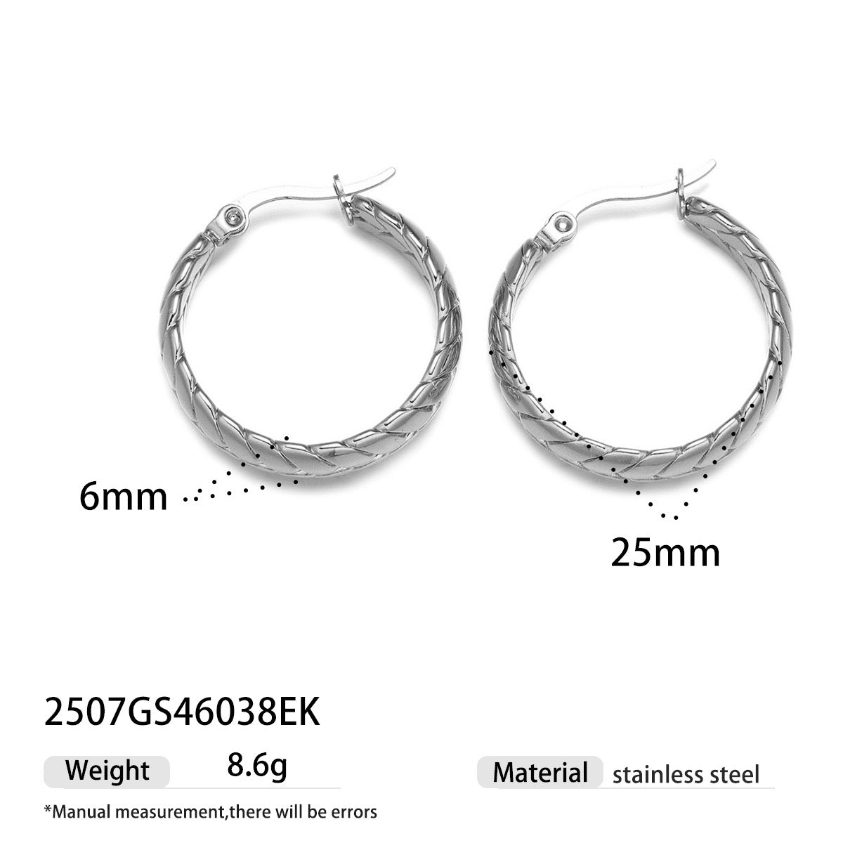 Classic braid hoops