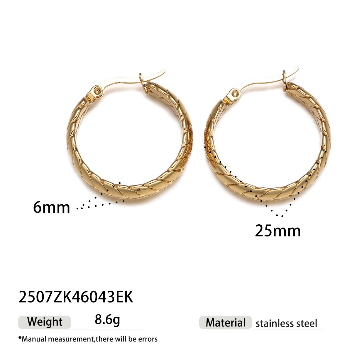 Classic braid hoops