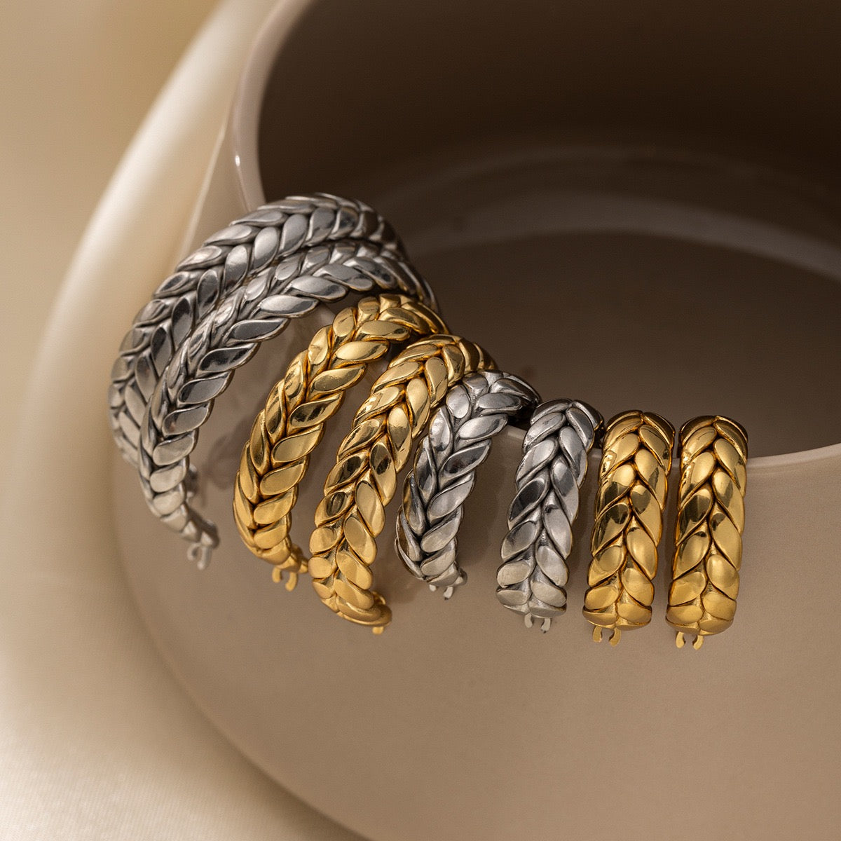 Classic braid hoops