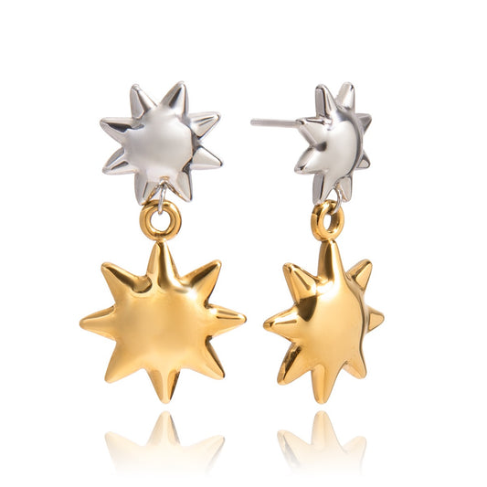 Two suns earrings