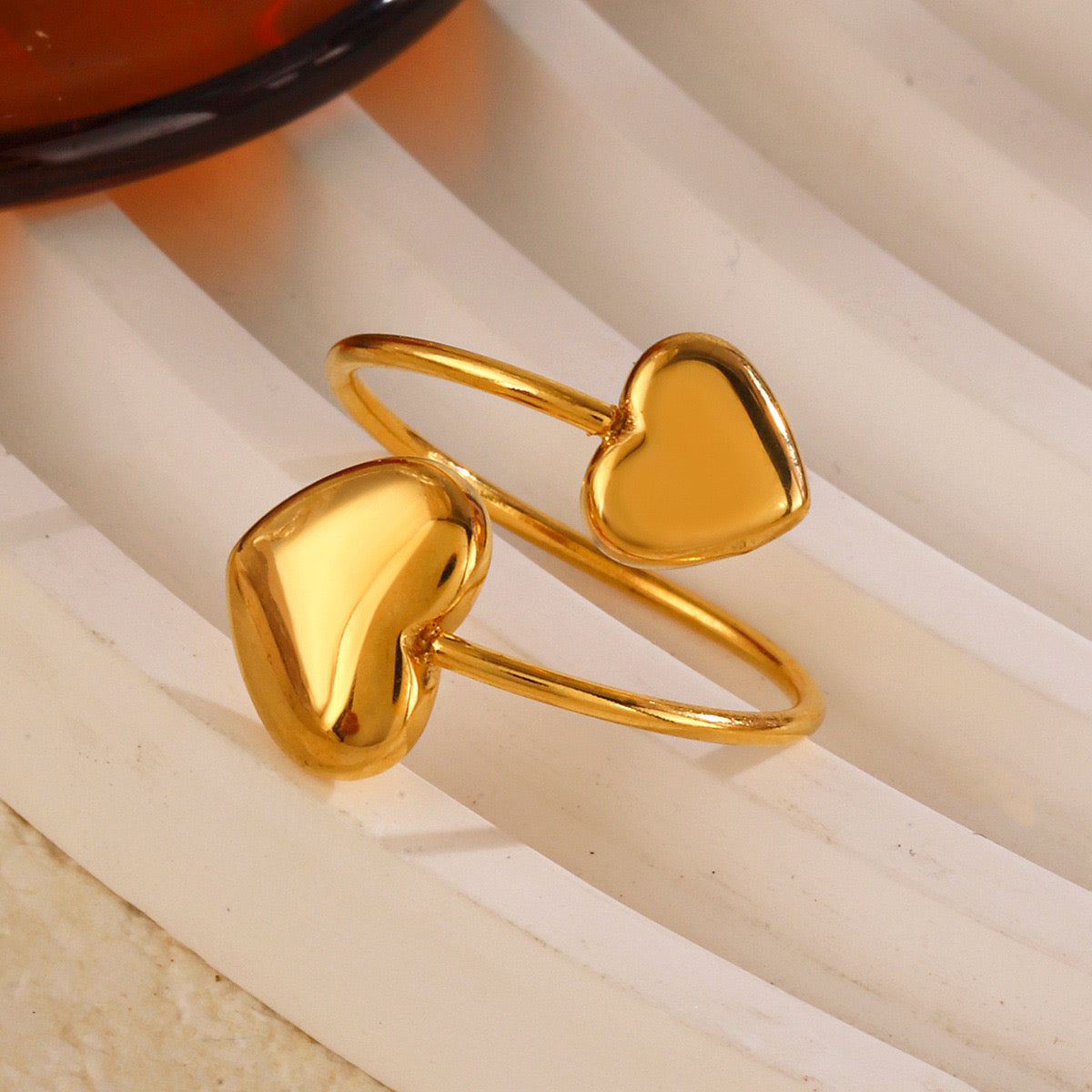 Me and you heart ring