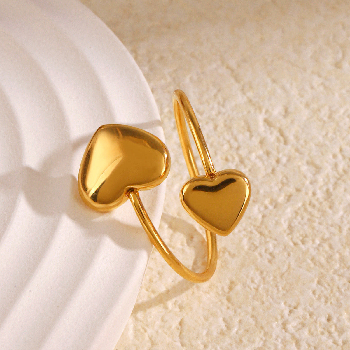 Me and you heart ring