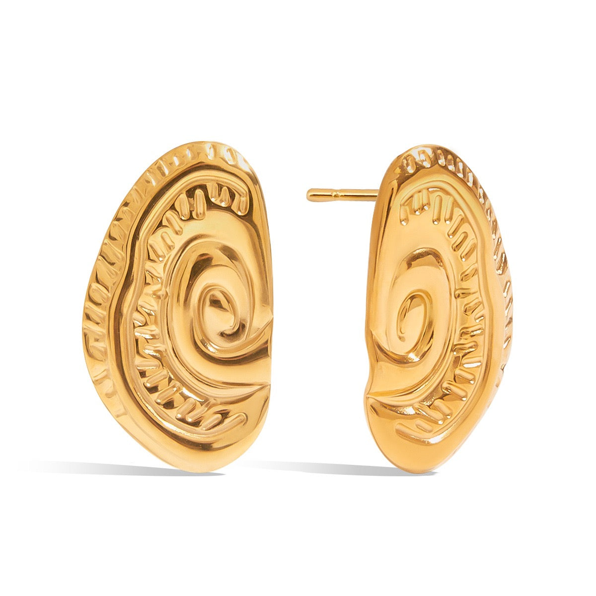 Beach swirl earrings
