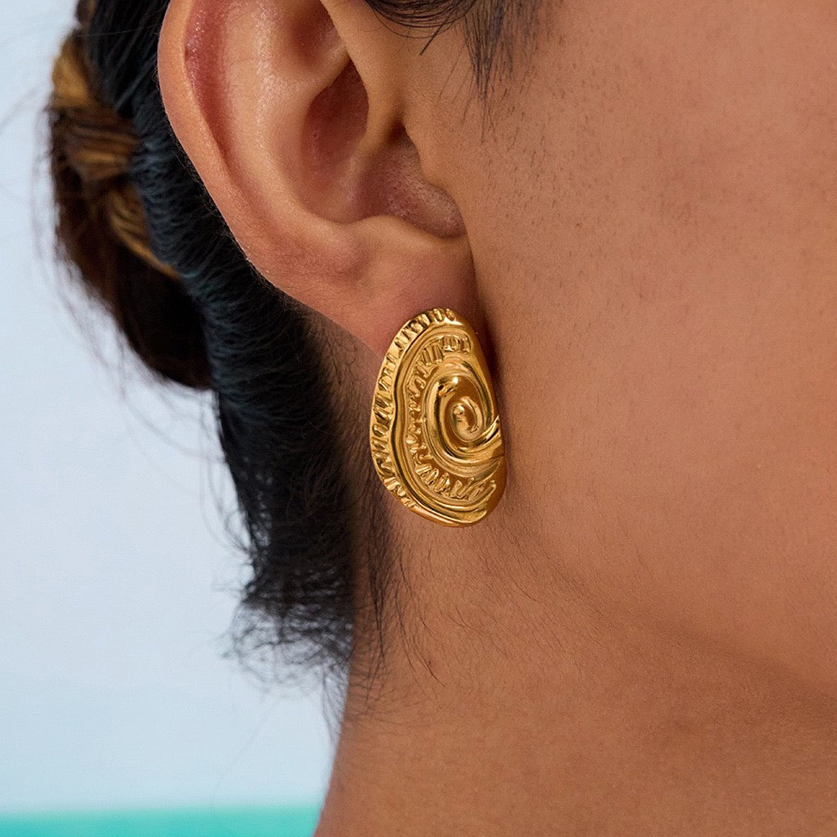Beach swirl earrings