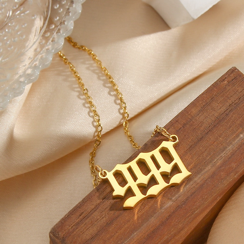 Angel's number necklace