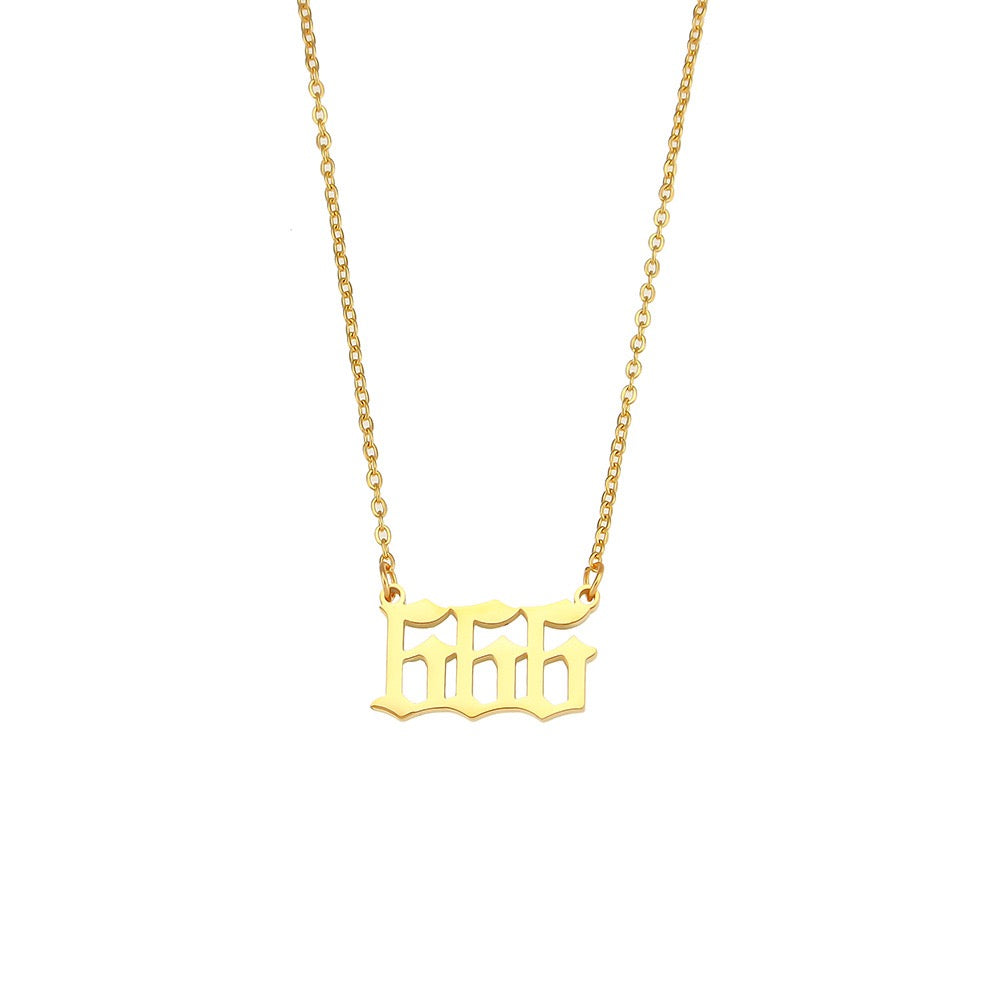 Angel's number necklace
