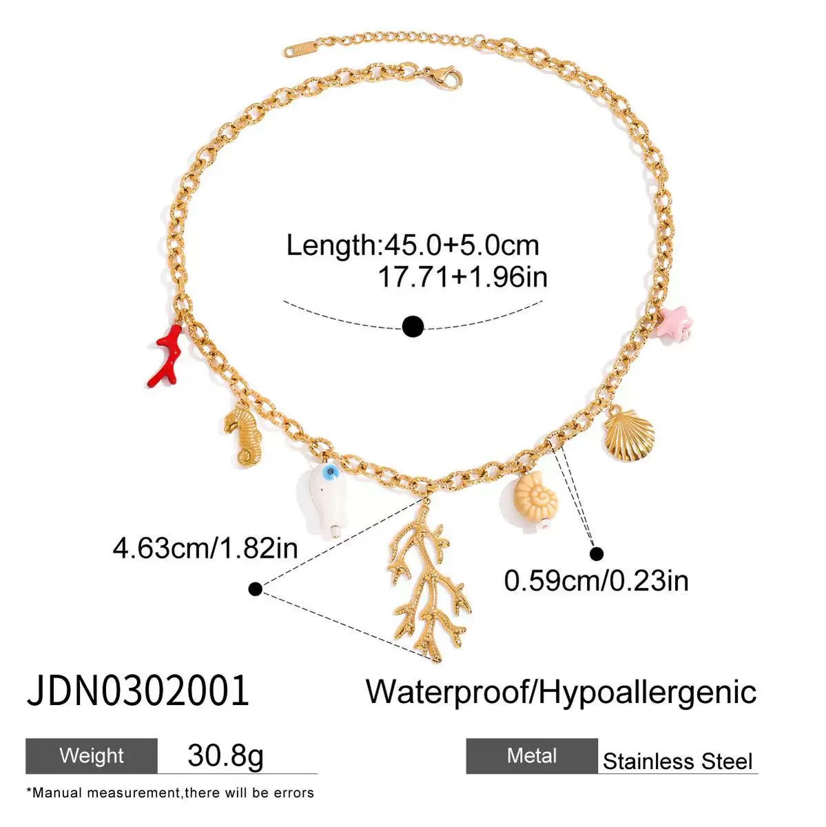 Coral charm set