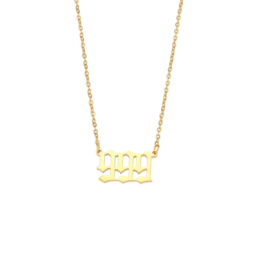 Angel's number necklace