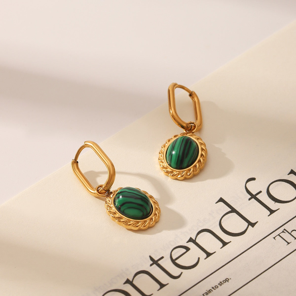Malakite green hoops