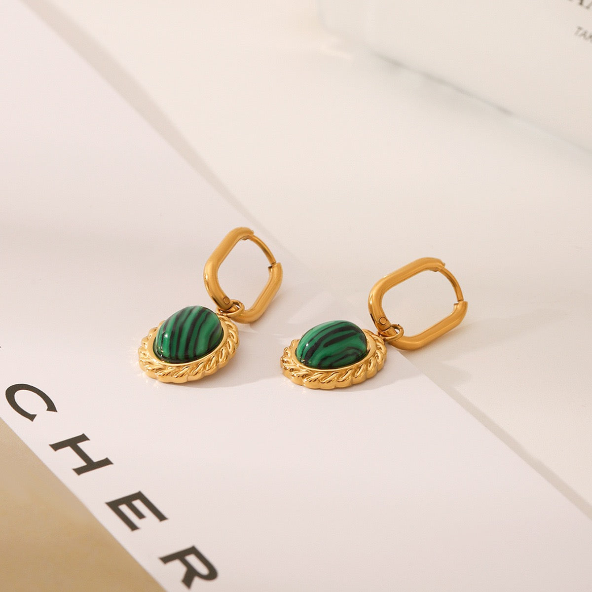 Malakite green hoops