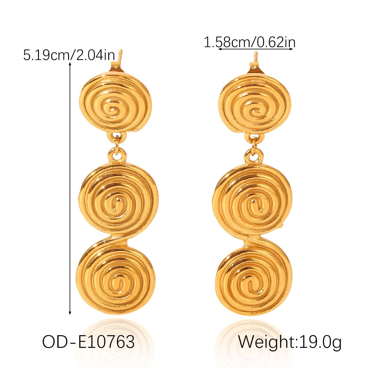 Swirls earrings
