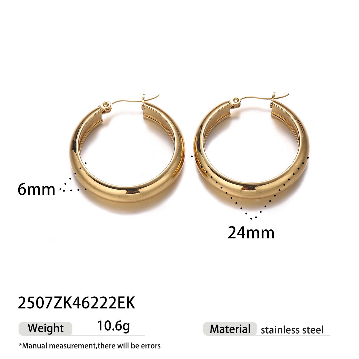 Classic gold hoops