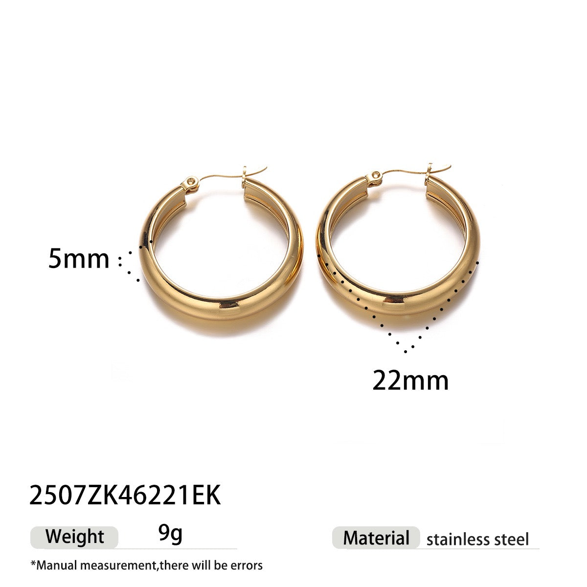 Classic gold hoops