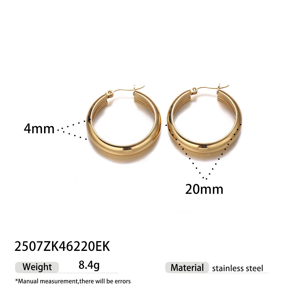 Classic gold hoops