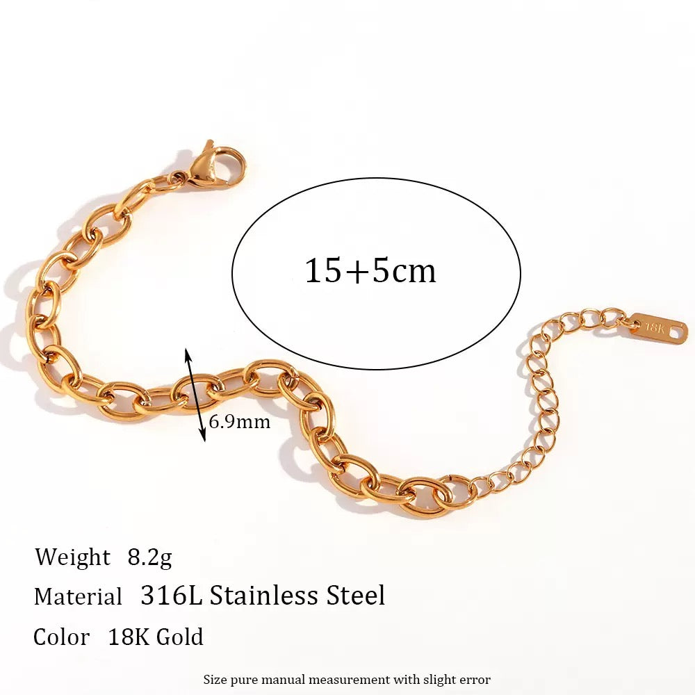 Faith Round chains necklace set