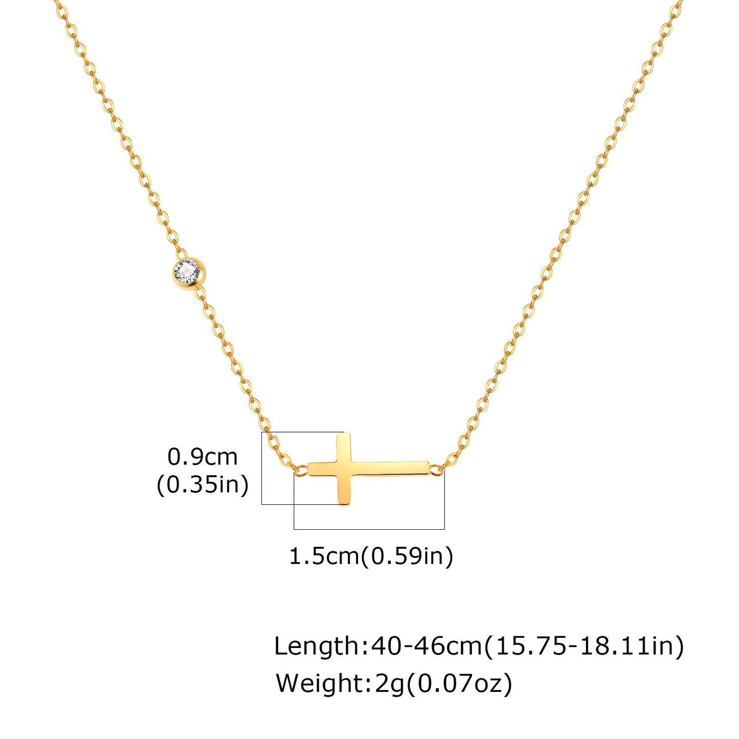 Itzel Classic zircon necklace