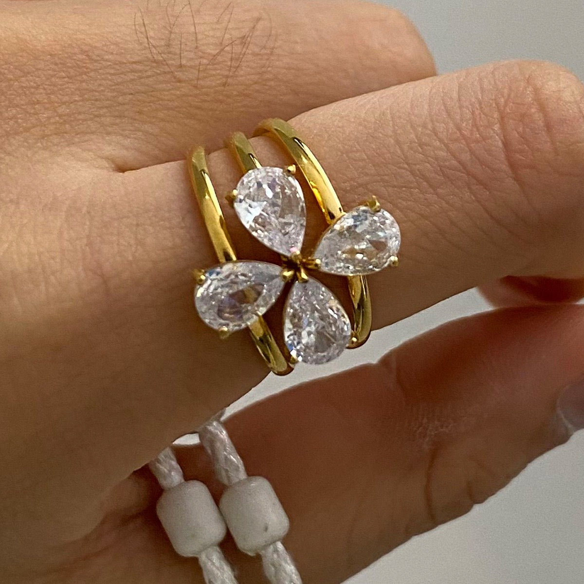 Stacking three rings set