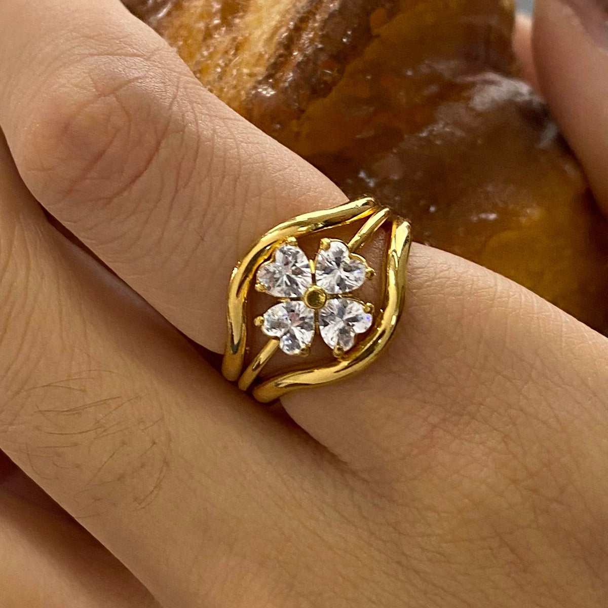 Stacking three rings set