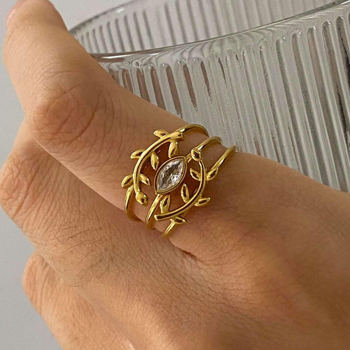 Stacking three rings set