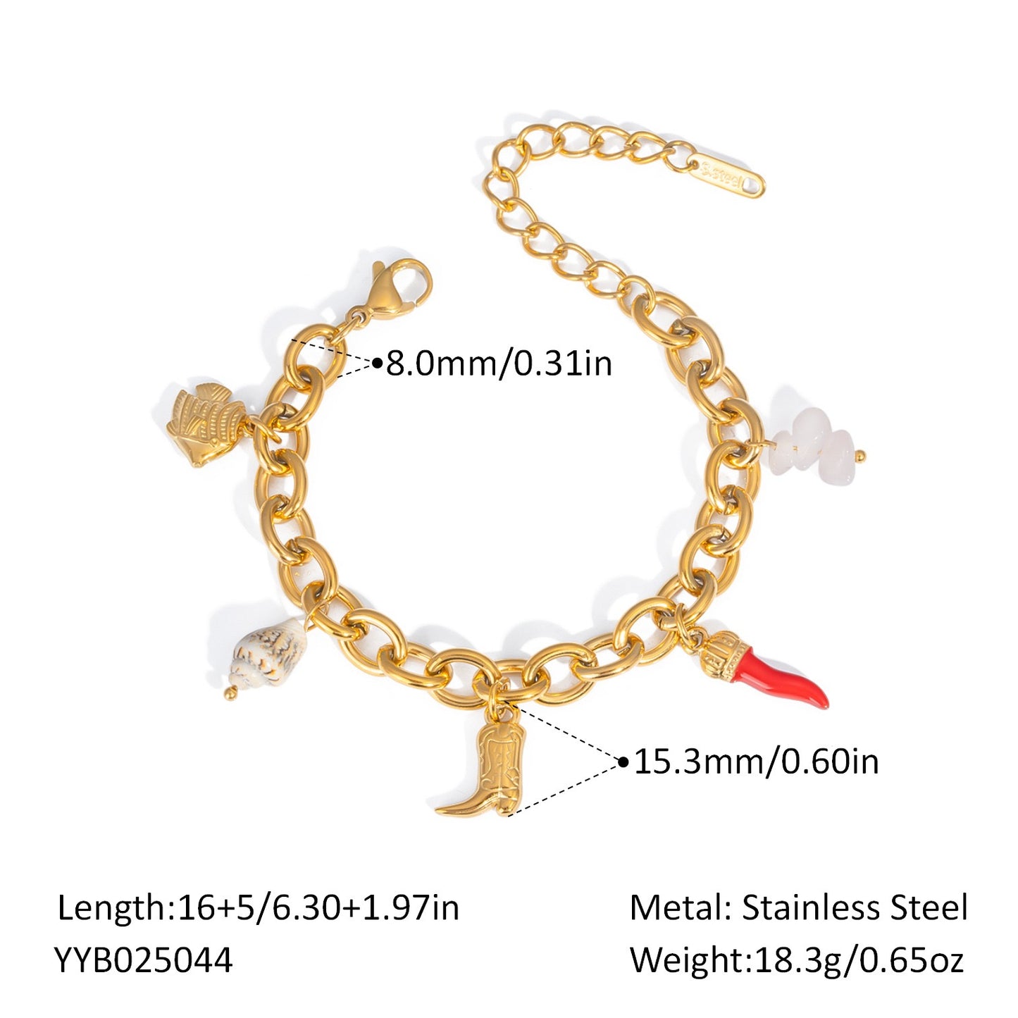Ocean charm bracelets