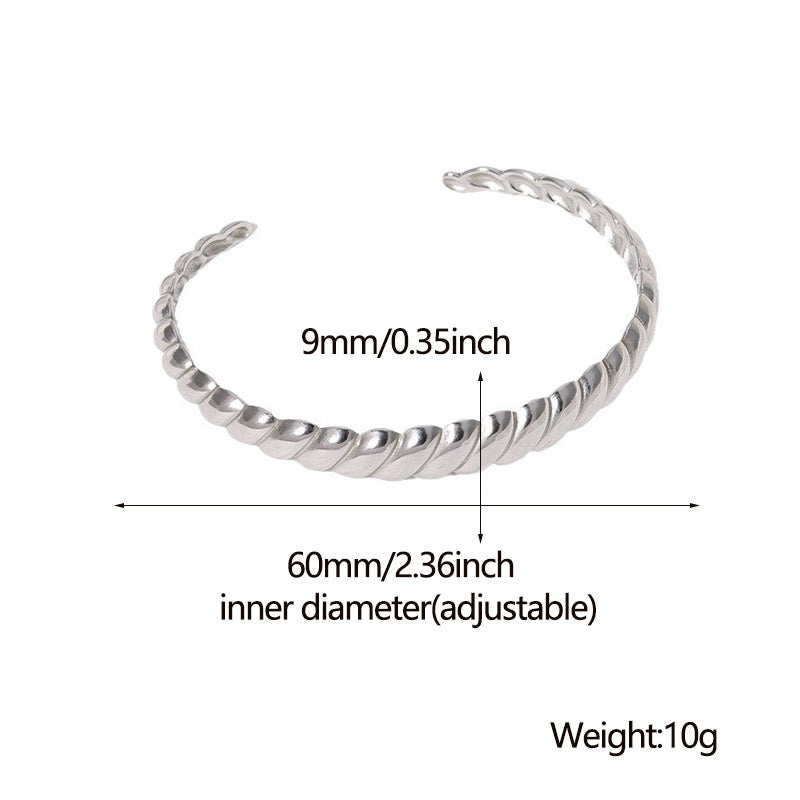 Braid open bangles