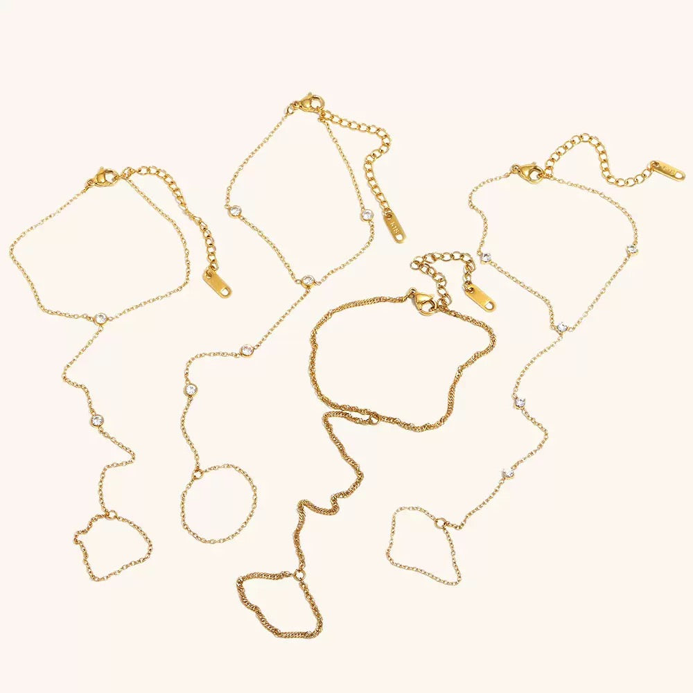 Classic hand chains bracelets