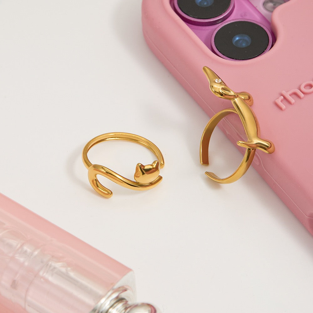 My lovely Cat and dog rings