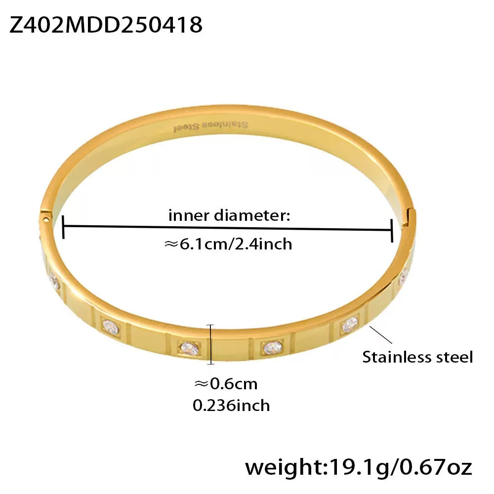 Square dia bangle