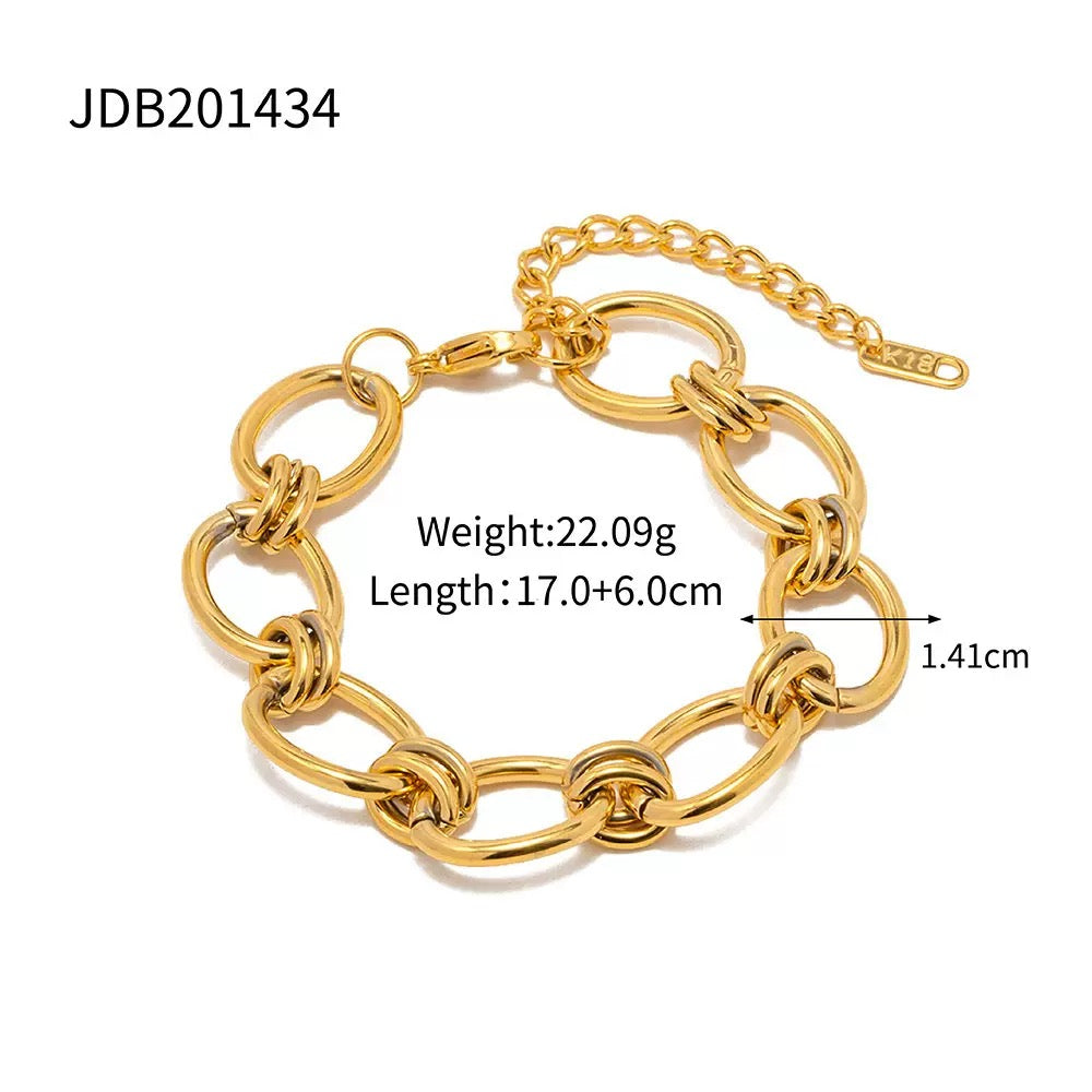 Knots hoop bracelets