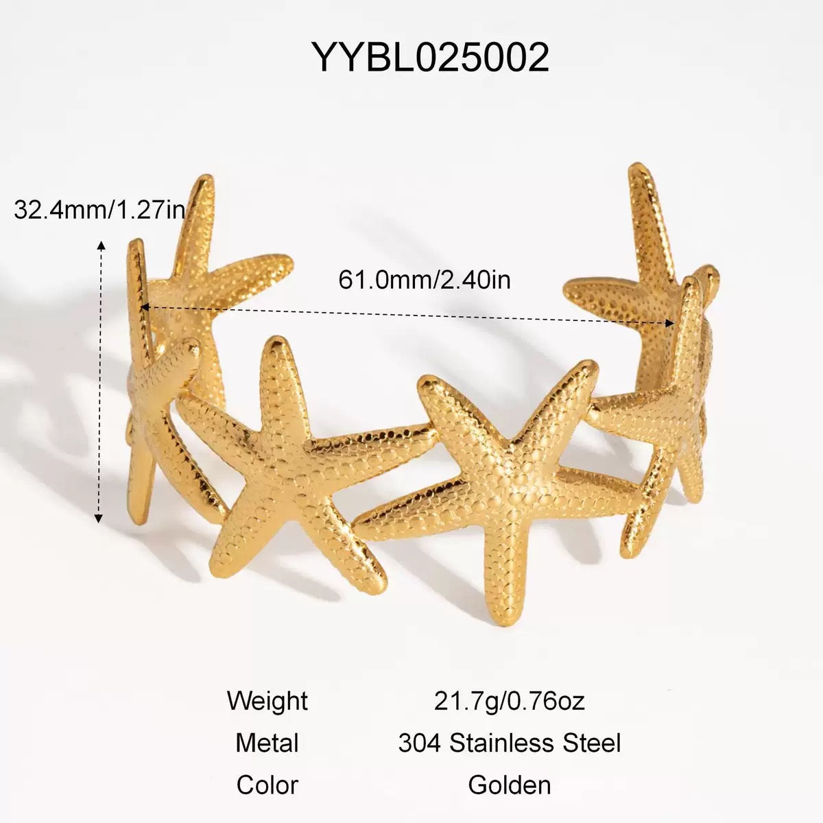 Starfish bangle