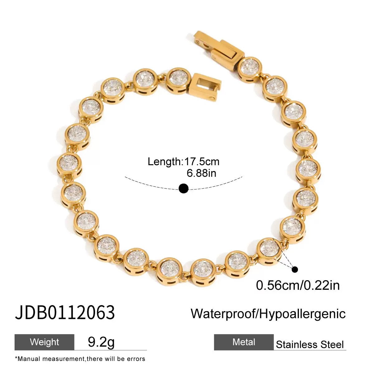 zircon shine rock bracelets