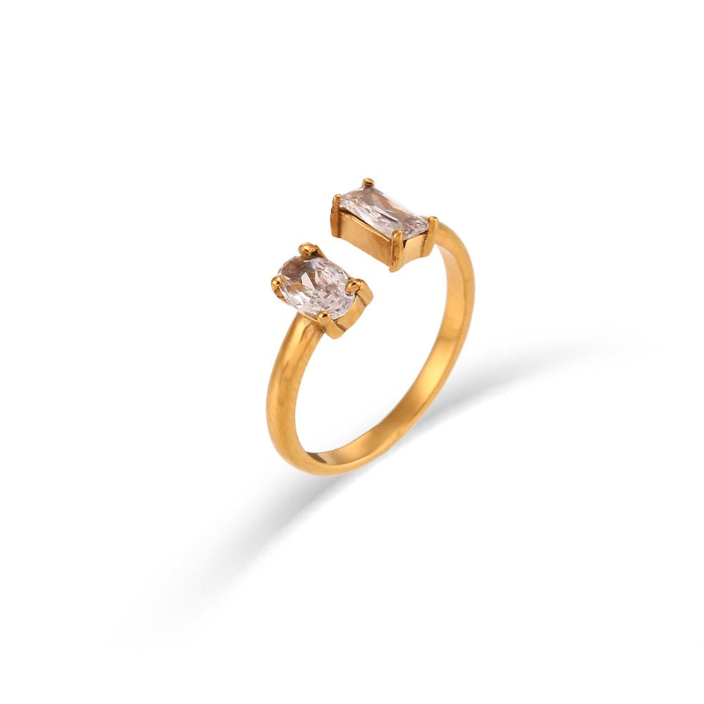Double stone rings