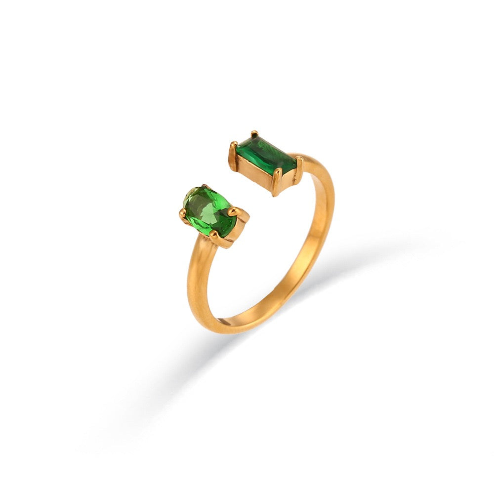 Double stone rings