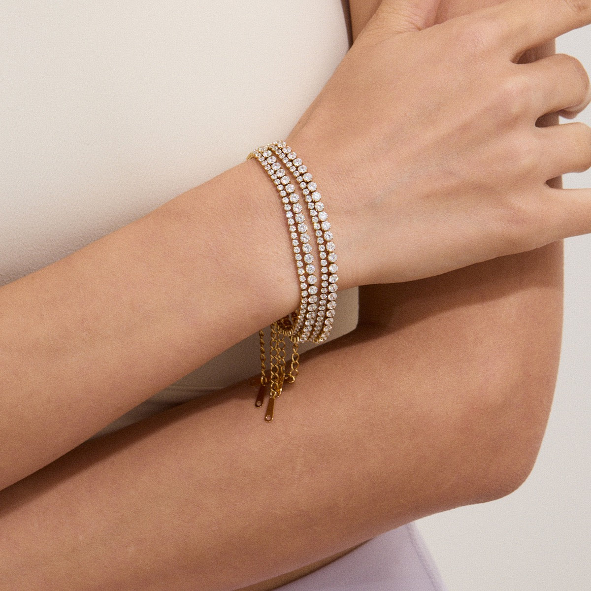 zircon shine rock bracelets